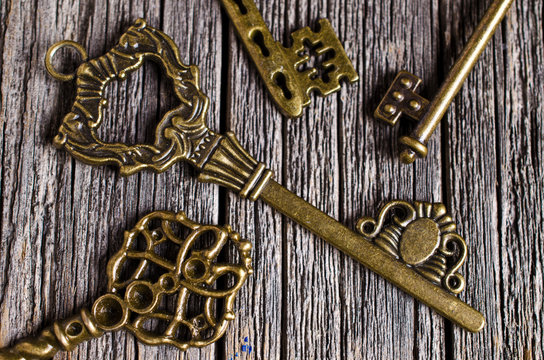 Vintage metal key