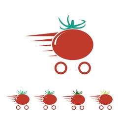 Fresh Vegetable & Fruit Illustration Vector Icon Logo