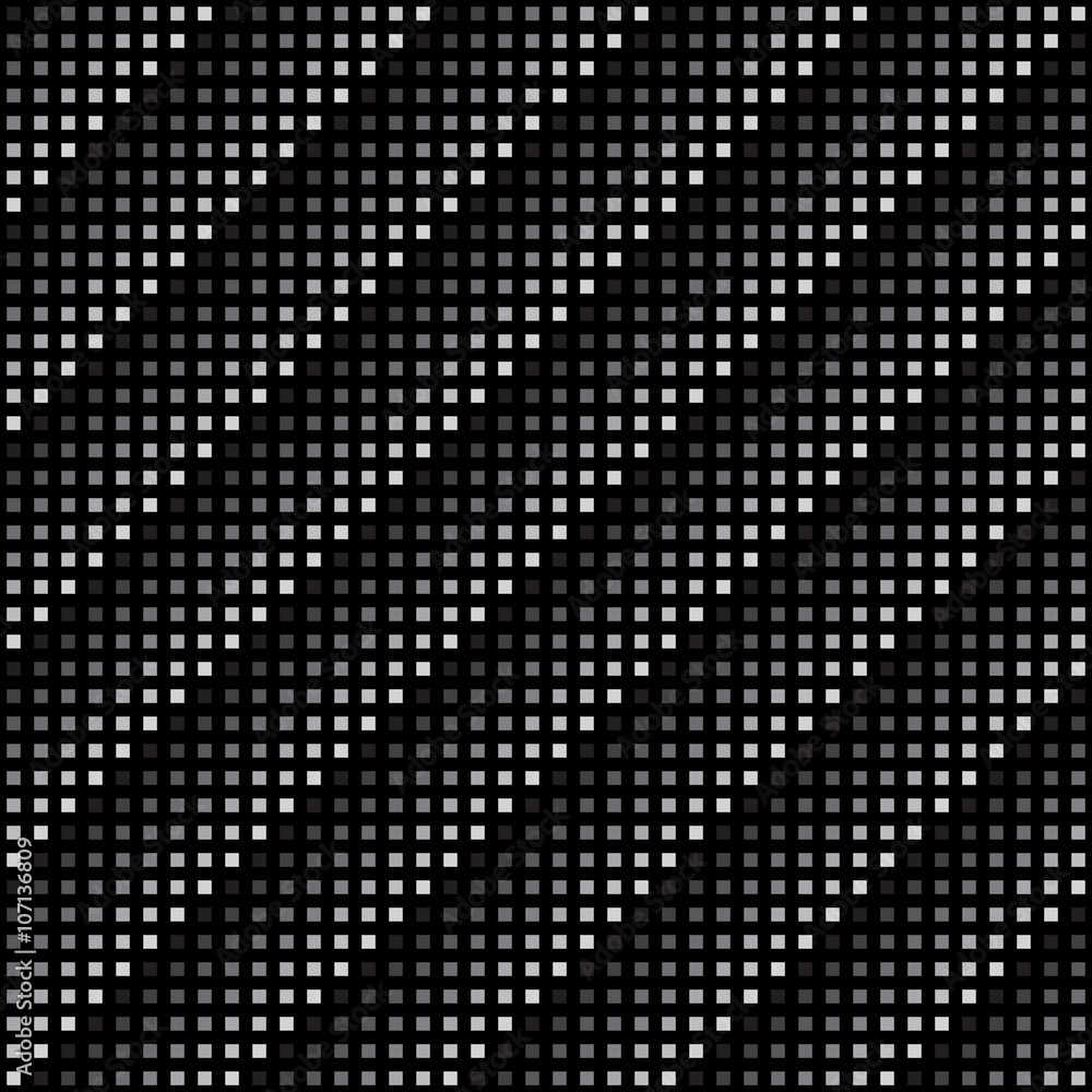 Poster vector geometric seamless pattern. repeating abstract square gradation in black and grey.