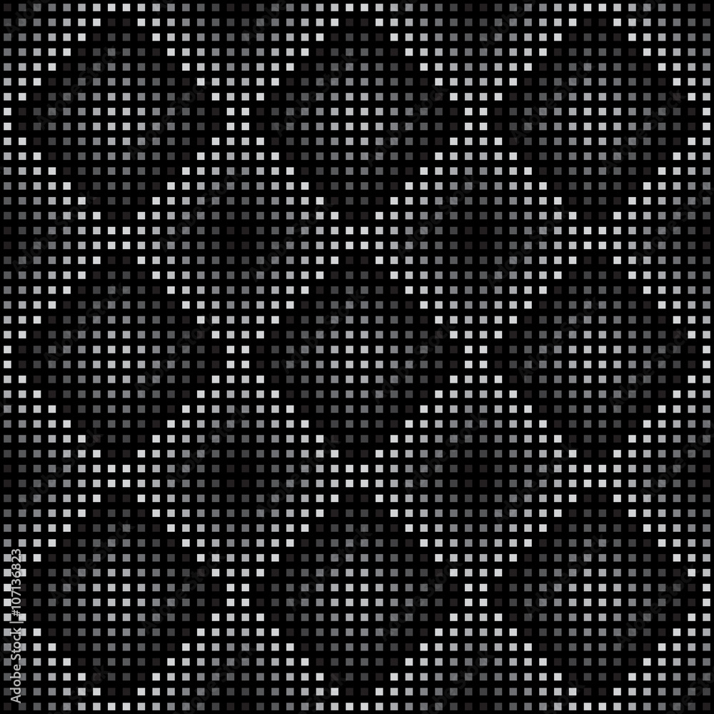 Poster vector geometric seamless pattern. repeating abstract square gradation in black and grey.