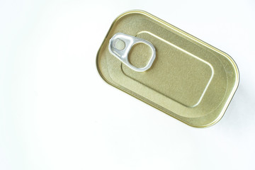 Food can isolated on white background.