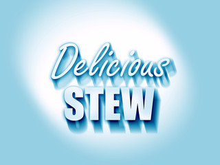 Delicious stew sign
