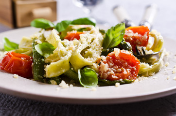 Homemade traditional pasta