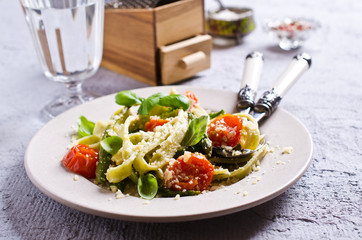 Homemade traditional pasta