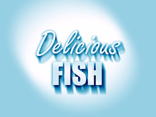Delicious fish sign
