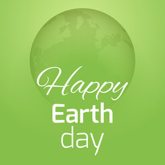 Naklejka premium Card for Earth Day with planet earth