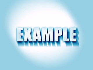 example sign background