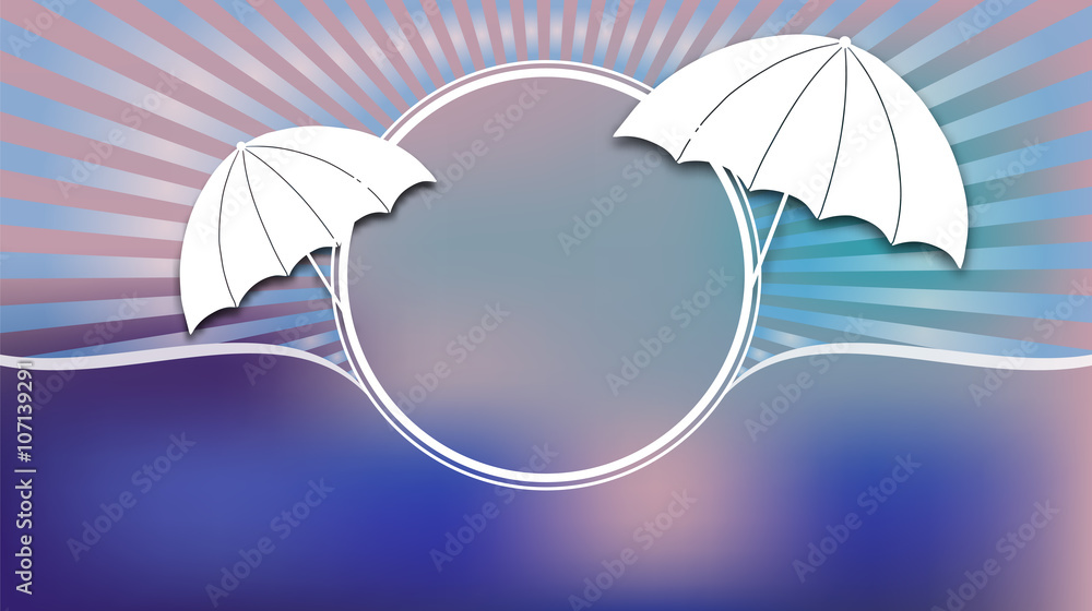 Poster abstract background is symbolizes summer.vector