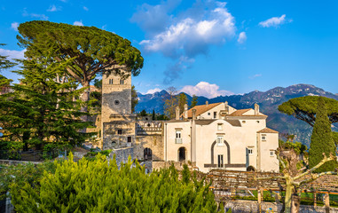 Fototapeta na wymiar View of Ravello village on the Amalfi Coast