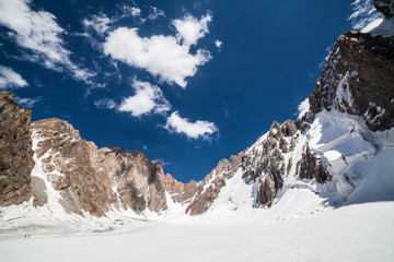 Beautiful mountain landscape at Tian Shan mountains. Kyrgyzstan