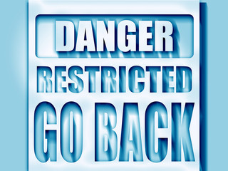 Go back sign