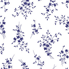 日本風な植物パターン