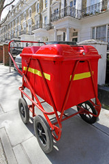 Fototapeta na wymiar Postman Cart