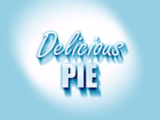 Obraz premium Delicious pie sign