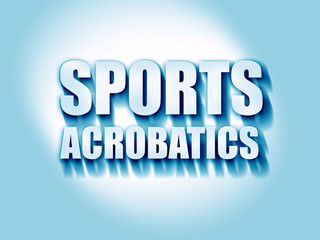 sports acrobatics sign background