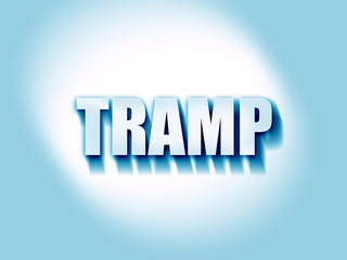 tramp sign background