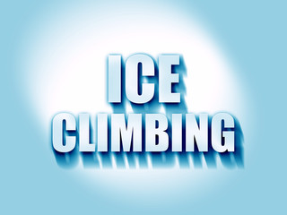 ice climbing sign background
