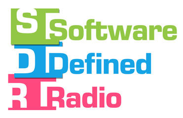 SDR - Software Defined Radio Abstract Colorful Stripes 