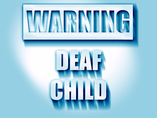 Deaf child sign