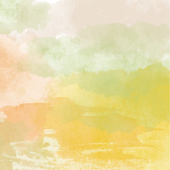 Abstract vector hand-drawn watercolor background