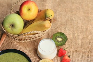 spinach soup with breakfast