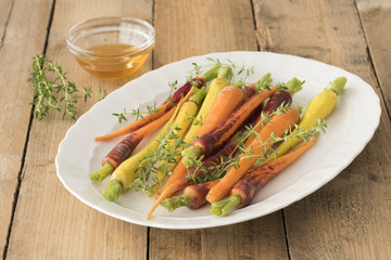 Baby Rainbow carrots
