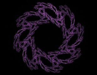 Shiny colorful fractal space, digital artwork for creative graphic design