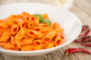 Penne al pomodoro e peperoncino rosso, Pasta Italiana 
