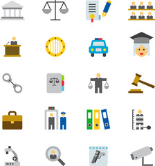 JUSTICE colored icons