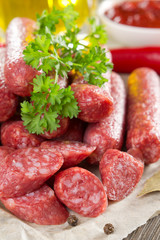 Sausages salami