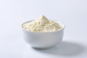 Bowl of wheat flour