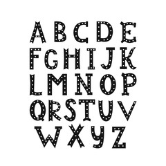 Vector hand darwn alphabet