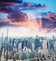 Fototapeta premium Oszałamiająca panorama Nowego Jorku - NY - USA