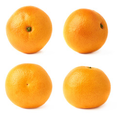 Fresh juicy grapefruit isolated over the white background