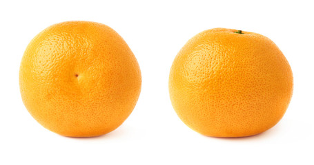 Fresh juicy grapefruit isolated over the white background