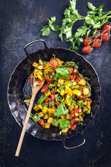 Ratatouille in Eisenpfanne