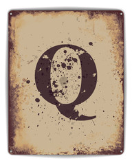 Tin Poster Q
