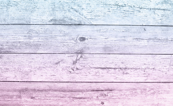 old pale pink blue ombre plank wood
