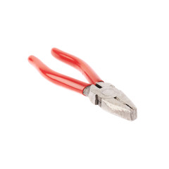 Pliers hand tool isolated over white background