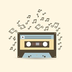 cassette icon design 