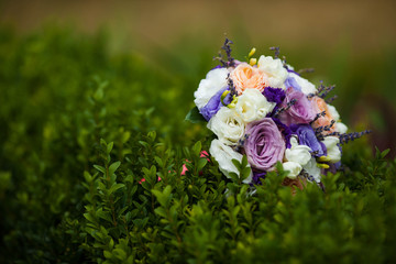 fabulous glamorous gorgeous beautiful bouquet of white and purpl