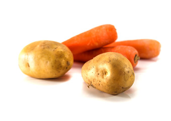 Potato and carrot