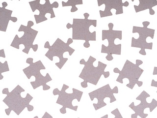 Naklejka premium Puzzle on a white background