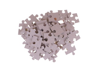 Puzzle on a white background