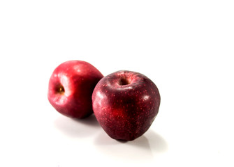 Isolated red apples