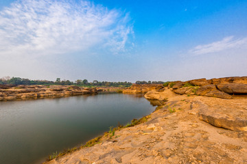 Thailand grand canyon (sam pan bok) at Ubon Ratchathani, Thailan