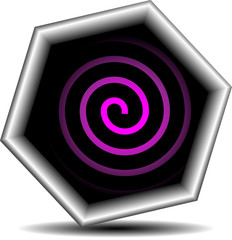 spiral button