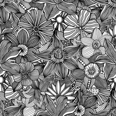 floral doodle vector illustration