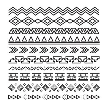 tribal texture, ornament vector set