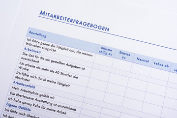 Mitarbeiterfragebogen
